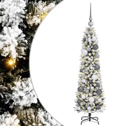 Sapin de Noël artificiel Blanc 120 cm PVC, métal et plastique 546958546958