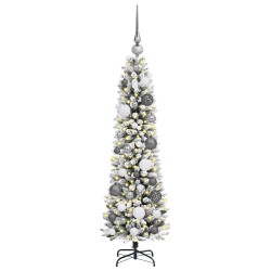 Sapin de Noël artificiel Blanc 120 cm PVC, métal et plastique 546958546958