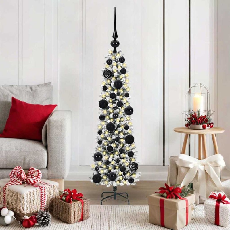 Sapin de Noël artificiel Blanc 120 cm PVC, métal et plastique 546971546971