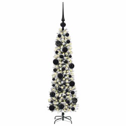 Sapin de Noël artificiel Blanc 120 cm PVC, métal et plastique 546971546971
