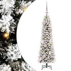 Sapin de Noël artificiel Blanc 120 cm PVC, métal et plastique 546972546972