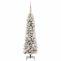Sapin de Noël artificiel Blanc 120 cm PVC, métal et plastique 546972546972
