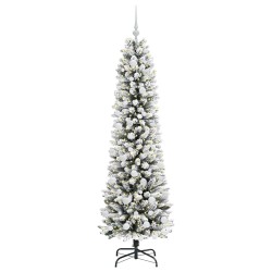 Sapin de Noël artificiel Blanc 180 cm PVC, métal et plastique 546973546973