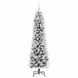 Sapin de Noël artificiel Blanc 180 cm PVC, métal et plastique 546973546973