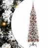 Sapin de Noël artificiel Blanc 120 cm PVC, métal et plastique 546974546974
