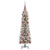 Sapin de Noël artificiel Blanc 120 cm PVC, métal et plastique 546974546974