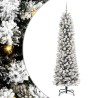Sapin de Noël artificiel Blanc 210 cm PVC, métal et plastique 546975546975
