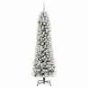 Sapin de Noël artificiel Blanc 210 cm PVC, métal et plastique 546975546975