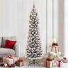 Sapin de Noël artificiel Blanc 210 cm PVC, métal et plastique 546976546976