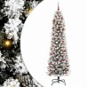 Sapin de Noël artificiel Blanc 210 cm PVC, métal et plastique 546976546976