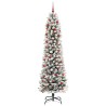 Sapin de Noël artificiel Blanc 210 cm PVC, métal et plastique 546976546976