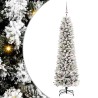 Sapin de Noël artificiel Blanc 180 cm PVC, métal et plastique 546977546977