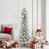 Sapin de Noël artificiel Blanc 180 cm PVC, métal et plastique 546978546978