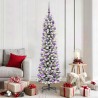 Sapin de Noël artificiel Blanc 180 cm PVC, métal et plastique 546980546980