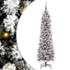 Sapin de Noël artificiel Blanc 180 cm PVC, métal et plastique 546980546980