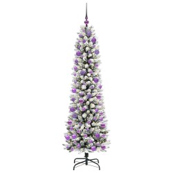 Sapin de Noël artificiel Blanc 180 cm PVC, métal et plastique 546980546980
