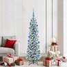Sapin de Noël artificiel Blanc 180 cm PVC, métal et plastique 546981546981