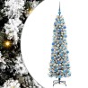 Sapin de Noël artificiel Blanc 180 cm PVC, métal et plastique 546981546981