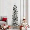 Sapin de Noël artificiel Blanc 210 cm PVC, métal et plastique 546983546983