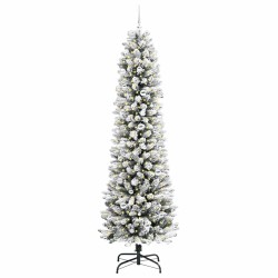 Sapin de Noël artificiel Blanc 240 cm PVC, métal et plastique 546984546984