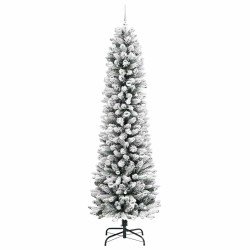 Sapin de Noël artificiel Blanc 240 cm PVC, métal et plastique 546984546984