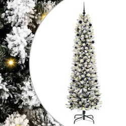 Sapin de Noël artificiel Blanc 240 cm PVC, métal et plastique 546985546985