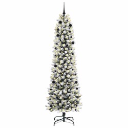 Sapin de Noël artificiel Blanc 240 cm PVC, métal et plastique 546985546985