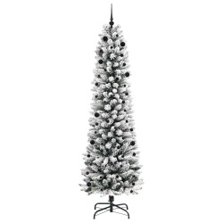 Sapin de Noël artificiel Blanc 240 cm PVC, métal et plastique 546985546985