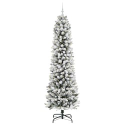Sapin de Noël artificiel Blanc 240 cm PVC, métal et plastique 546986546986