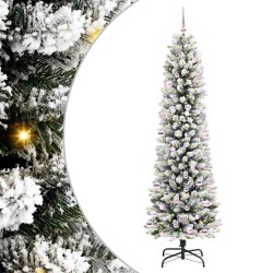 Sapin de Noël artificiel Blanc 240 cm PVC, métal et plastique 546987546987