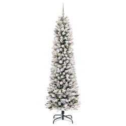 Sapin de Noël artificiel Blanc 240 cm PVC, métal et plastique 546987546987