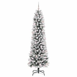 Sapin de Noël artificiel Blanc 240 cm PVC, métal et plastique 546987546987
