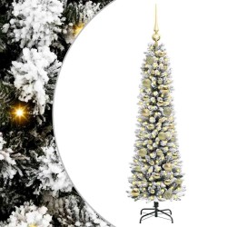 Sapin de Noël artificiel Blanc 120 cm PVC, métal et plastique 546989546989