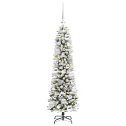 Sapin de Noël artificiel Blanc 120 cm PVC, métal et plastique 546992546992