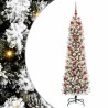 Sapin de Noël artificiel Blanc 180 cm PVC, métal et plastique 546993546993