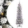 Sapin de Noël artificiel Blanc 210 cm PVC, métal et plastique 546995546995