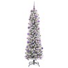 Sapin de Noël artificiel Blanc 210 cm PVC, métal et plastique 546995546995