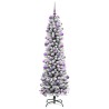 Sapin de Noël artificiel Blanc 210 cm PVC, métal et plastique 546995546995