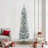 Sapin de Noël artificiel Blanc 210 cm PVC, métal et plastique 546996546996