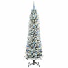 Sapin de Noël artificiel Blanc 210 cm PVC, métal et plastique 546996546996