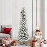 Sapin de Noël artificiel Blanc 210 cm PVC, métal et plastique 546998546998