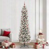 Sapin de Noël artificiel Blanc 240 cm PVC, métal et plastique 546999546999