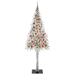 Sapin de Noël avec 300 LED Blanc 210 cm PE et Acier 547000547000