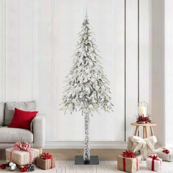 Sapin de Noël avec 300 LED Blanc 210 cm PE et Acier 547001547001