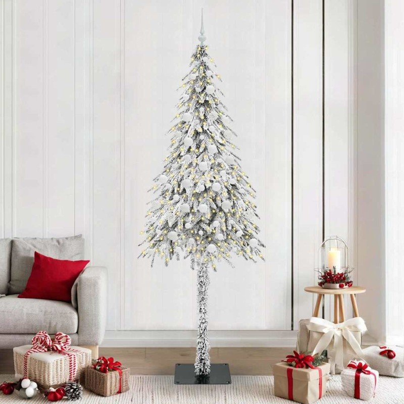 Sapin de Noël avec 300 LED Blanc 210 cm PE et Acier 547001547001