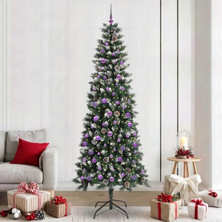 Sapin de Noël artificiel Vert 240 cm PVC, plastique et acier 547004547004