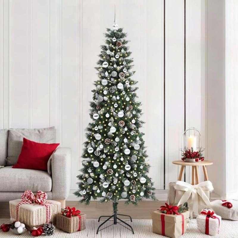 Sapin de Noël artificiel Vert 210 cm PVC, plastique et acier 547005547005