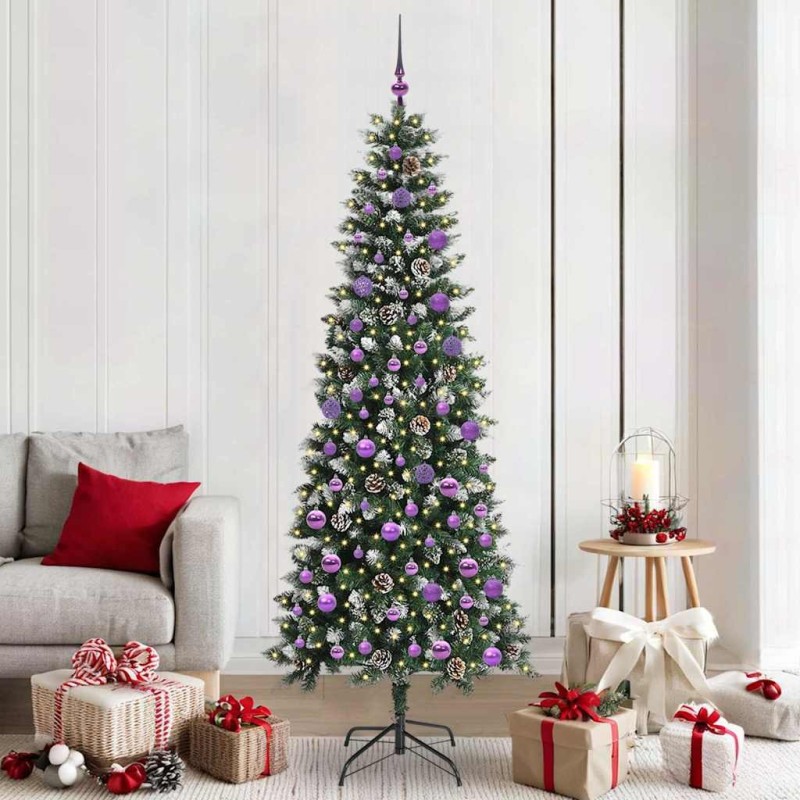Sapin de Noël artificiel Vert 210 cm PVC, plastique et acier 547006547006