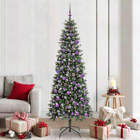 Sapin de Noël artificiel Vert 210 cm PVC, plastique et acier 547006547006