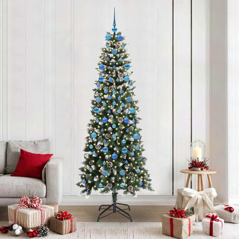 Sapin de Noël artificiel Vert 210 cm PVC, plastique et acier 547007547007